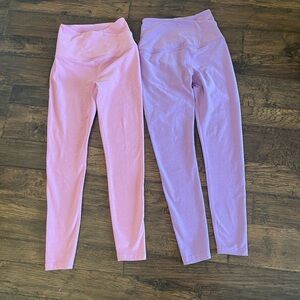 Beyond Yoga leggings bundle, size xs, pink and purple